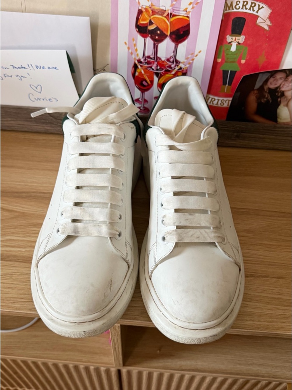 Classic White Men’s Leather Sneakers - Clean Minimal Style